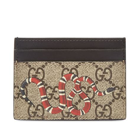 gucci card holders mens|Gucci card holder with snake.